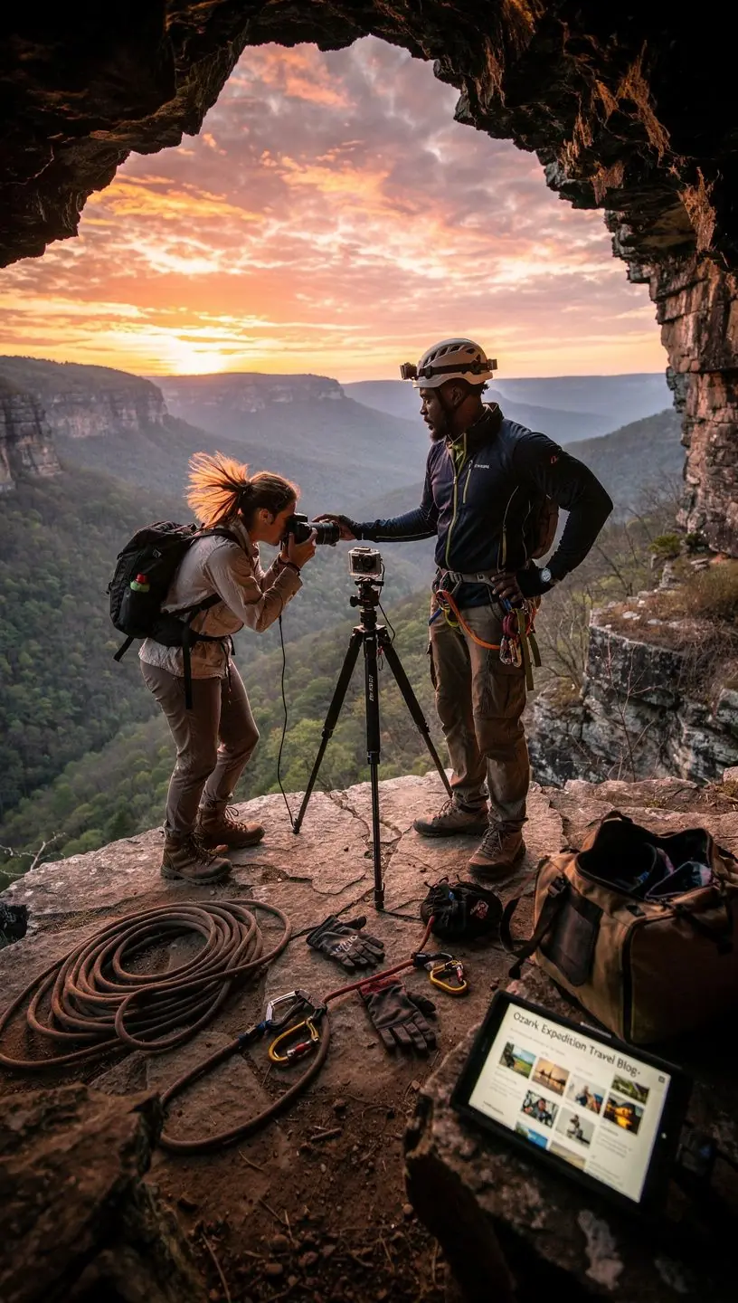 Панорамный вид на величественные подземные образования из известняка.